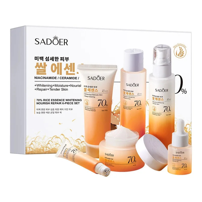 Kit facial con 70% de arroz hidratante